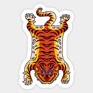 tiger rug Sticker